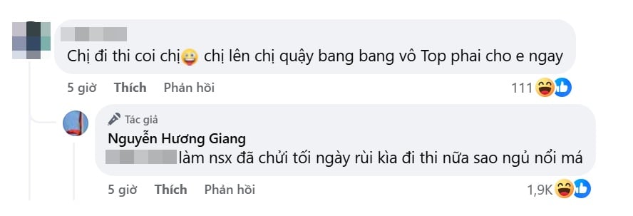 Phản ứng gây ngỡ ngàng của Hương Giang khi có người 