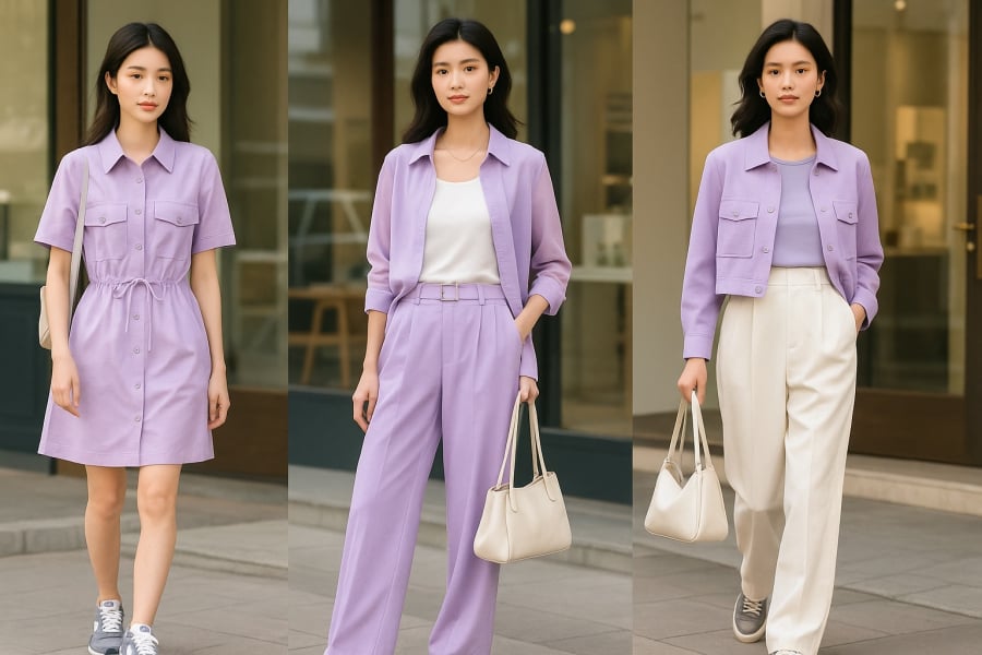 Nếu như trước đây nhiều người e ngại gam màu tím vì sợ 