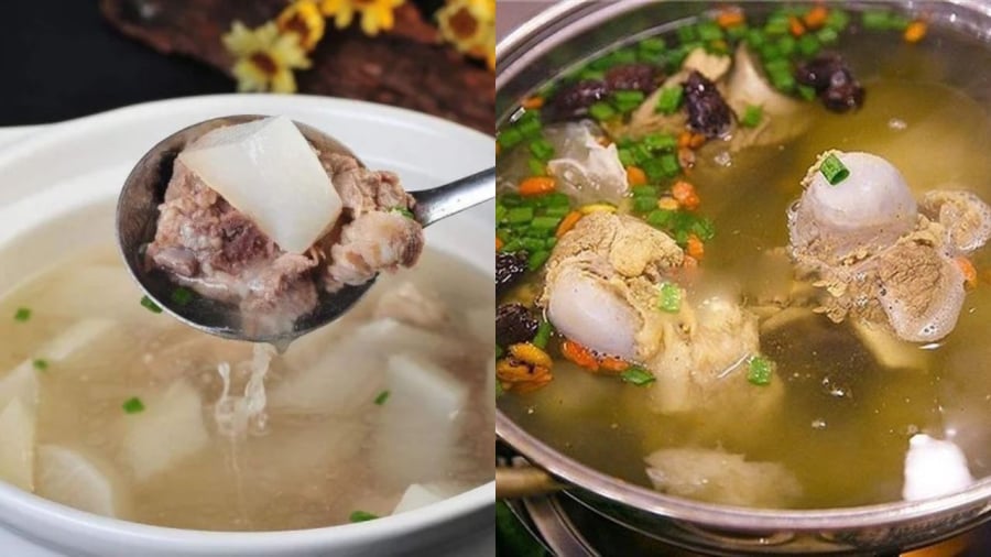 Hầm xương lửa vừa sẽ giúp nước trong