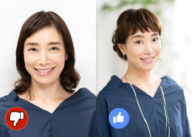 Tóc cho nàng có đuôi mắt cụp 