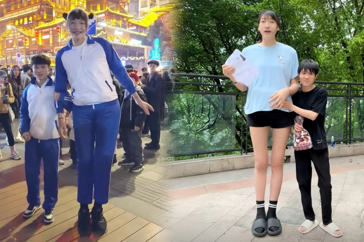 Chàng trai &quot;tí hon&quot; yêu say đắm cô gái &quot;khổng lồ&quot; cao 2m2, biết lý do ai cũng bất ngờ- Ảnh 3.